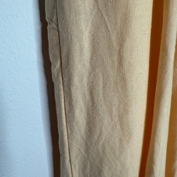 Gal Meets Glam | Vanessa Button-Down Linen Blend Dress in Butter Yellow - 2 - Picture 6 of 10